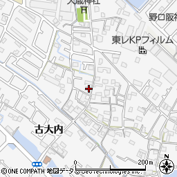 兵庫県加古川市野口町古大内618周辺の地図