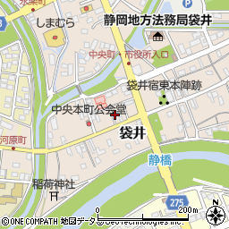 静岡県袋井市袋井52周辺の地図