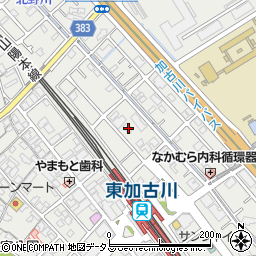 兵庫県加古川市平岡町新在家1363-1周辺の地図