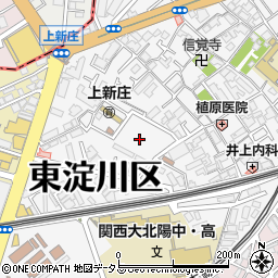 市営上新庄住宅周辺の地図