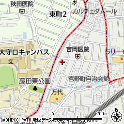 大阪府門真市朝日町3-5周辺の地図