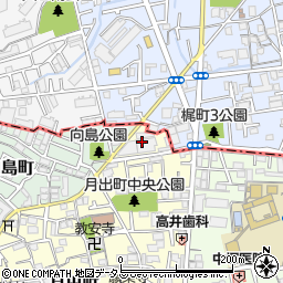 大阪府門真市月出町9周辺の地図