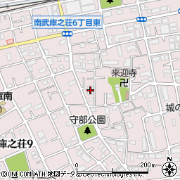 パレ武庫之荘周辺の地図