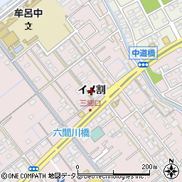 愛知県豊橋市神野新田町（イノ割）周辺の地図