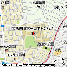 大阪国際大学守口キャンパス周辺の地図