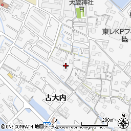 兵庫県加古川市野口町古大内368周辺の地図