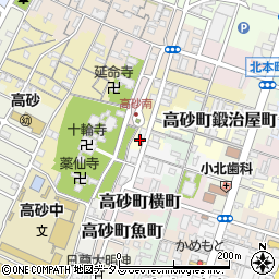 兵庫県高砂市高砂町鍛治屋町1384周辺の地図