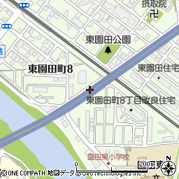 東園田(名神下)公園周辺の地図