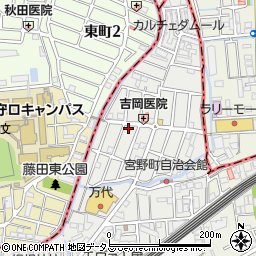 大阪府門真市朝日町6-8周辺の地図