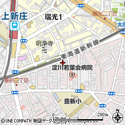大阪王将 上新庄店周辺の地図