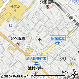 兵庫県加古川市平岡町新在家525-1周辺の地図
