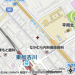 兵庫県加古川市平岡町新在家1380-8周辺の地図