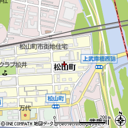 兵庫県西宮市松山町15-7周辺の地図