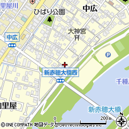 兵庫県赤穂市中広642周辺の地図