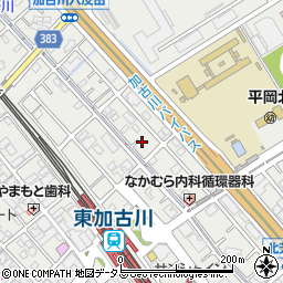 兵庫県加古川市平岡町新在家1379-10周辺の地図