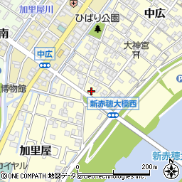 兵庫県赤穂市中広611周辺の地図