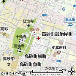 兵庫県高砂市高砂町鍛治屋町周辺の地図
