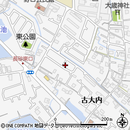 兵庫県加古川市野口町古大内332周辺の地図