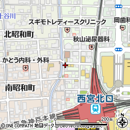カレーハウスＣｏＣｏ壱番屋阪急西宮北口店周辺の地図