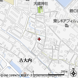 兵庫県加古川市野口町古大内624周辺の地図