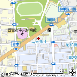 キタムラカメラ西宮河原店周辺の地図
