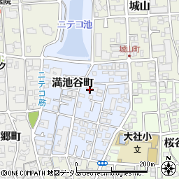 兵庫県西宮市満池谷町7-19周辺の地図