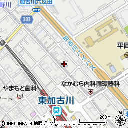 兵庫県加古川市平岡町新在家1378-6周辺の地図