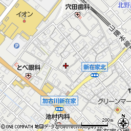 兵庫県加古川市平岡町新在家525-5周辺の地図