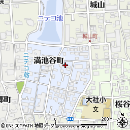兵庫県西宮市満池谷町7-21周辺の地図