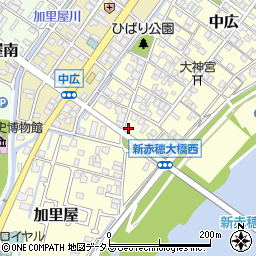 兵庫県赤穂市中広614周辺の地図