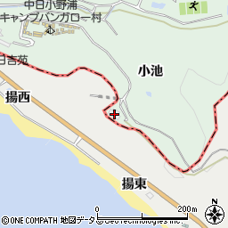 愛知県美浜町（知多郡）小野浦（小池）周辺の地図