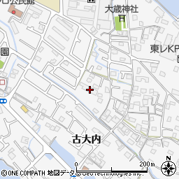 兵庫県加古川市野口町古大内366周辺の地図