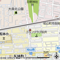 兵庫県西宮市松山町9-3周辺の地図