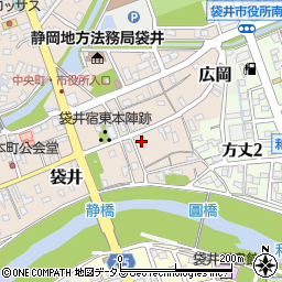 静岡県袋井市袋井155周辺の地図