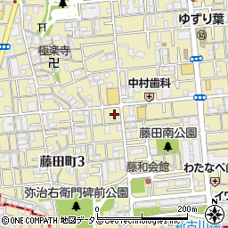 大阪府守口市藤田町周辺の地図