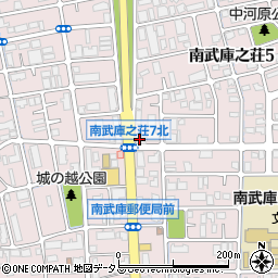 ポート武庫之荘周辺の地図