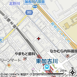 兵庫県加古川市平岡町新在家1365-1周辺の地図