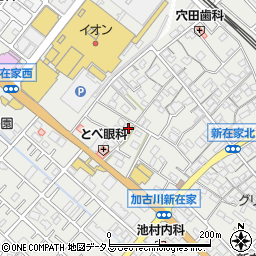 兵庫県加古川市平岡町新在家600周辺の地図