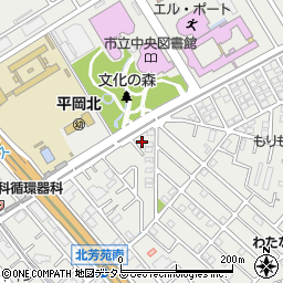 兵庫県加古川市平岡町新在家1489-3周辺の地図