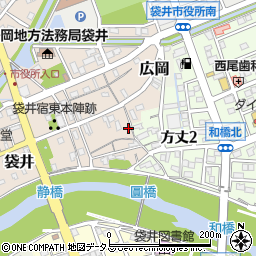 静岡県袋井市袋井288周辺の地図