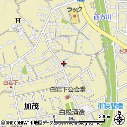 静岡県菊川市加茂639-1周辺の地図
