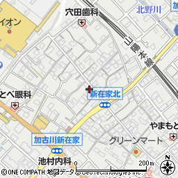 兵庫県加古川市平岡町新在家537-2周辺の地図