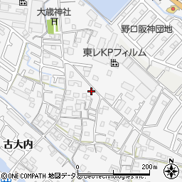 兵庫県加古川市野口町古大内494周辺の地図