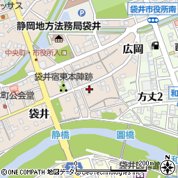 静岡県袋井市袋井156-1周辺の地図