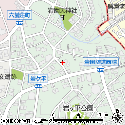 兵庫県芦屋市岩園町33-4周辺の地図