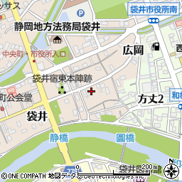 静岡県袋井市袋井158周辺の地図