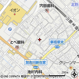 兵庫県加古川市平岡町新在家530-1周辺の地図