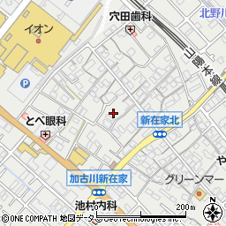 兵庫県加古川市平岡町新在家530-6周辺の地図