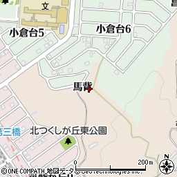 兵庫県神戸市北区山田町下谷上馬背周辺の地図