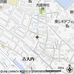 兵庫県加古川市野口町古大内369周辺の地図